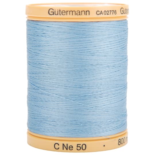 G&#xFC;termann Natural Cotton Thread Solids, 876yd.